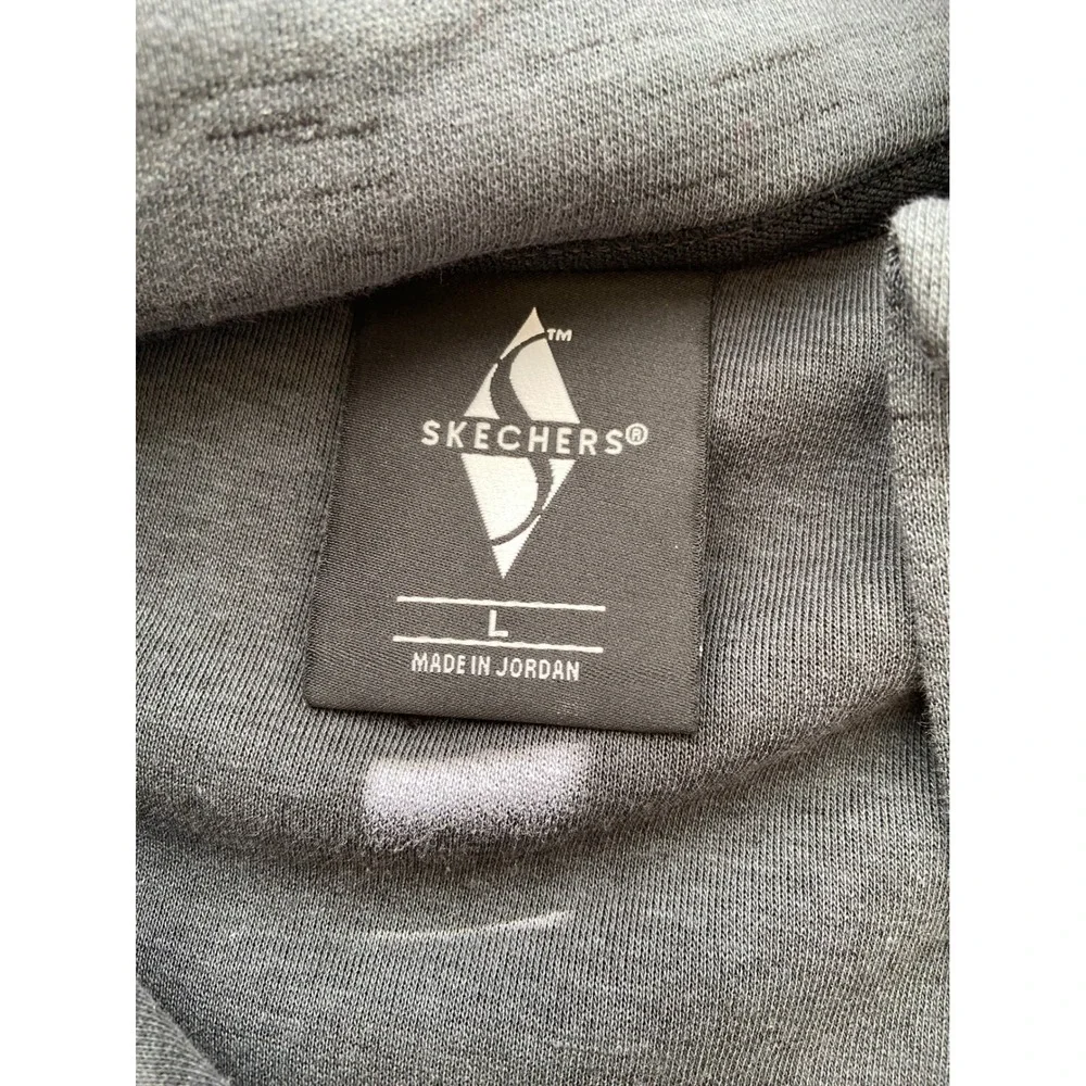 Skechers Performance Full Zip Jacket Gray Space Dye Heathered Mock Neck L NWT